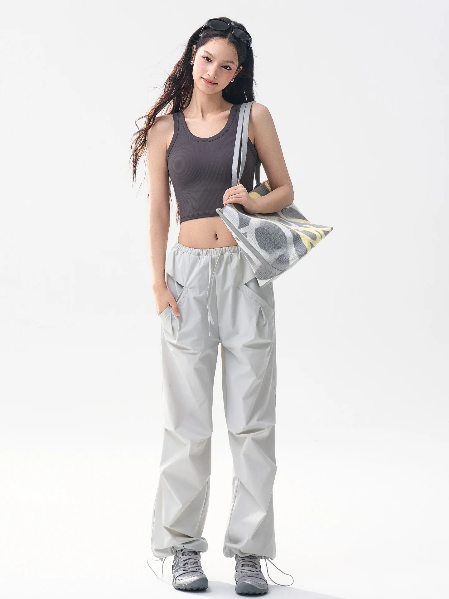 

Новые женские повседневные брюки прямого кроя для альпинизма, походов и активного отдыха, с высокой талией, из нейлоновой ткани