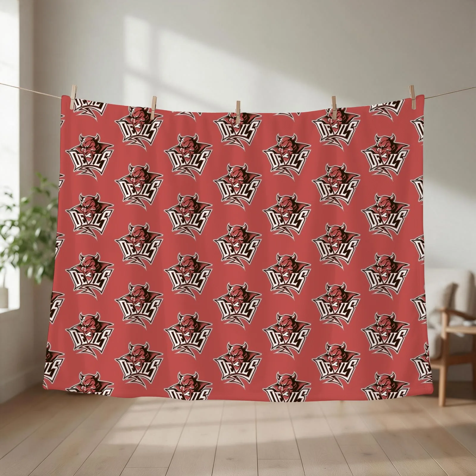 New the Cardiff Devils Throw Blanket couch cozy soft plush fuzzy picnic outdoor blanket
