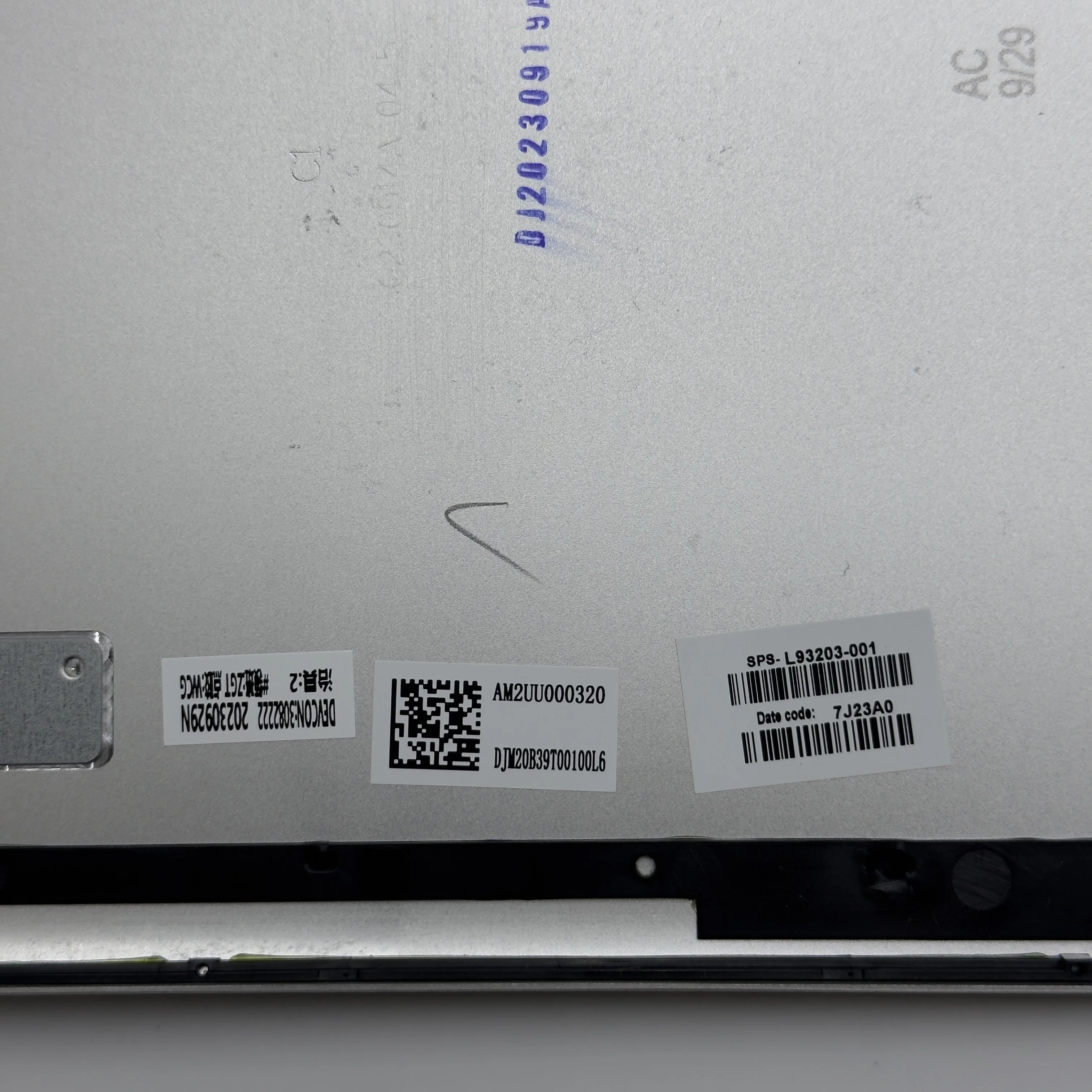 الأصلي ل HP ENVY X360 15-ED 15-EE LCD الغطاء الخلفي الغطاء الخلفي الغطاء العلوي الفضة البني L93203-001 L93204-001