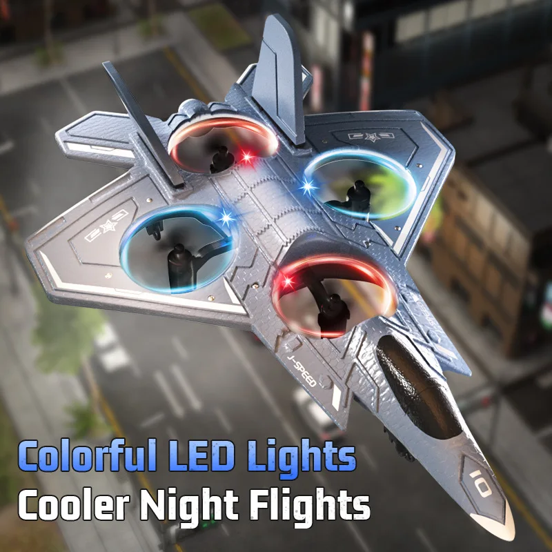 H128 Combat Drone 2,4G Fernbedienung Quadcopter EPP Schaum Stunt Hubschrauber Vier Motor Segelflugzeug Crash Beständig Starrflügel Flugzeug