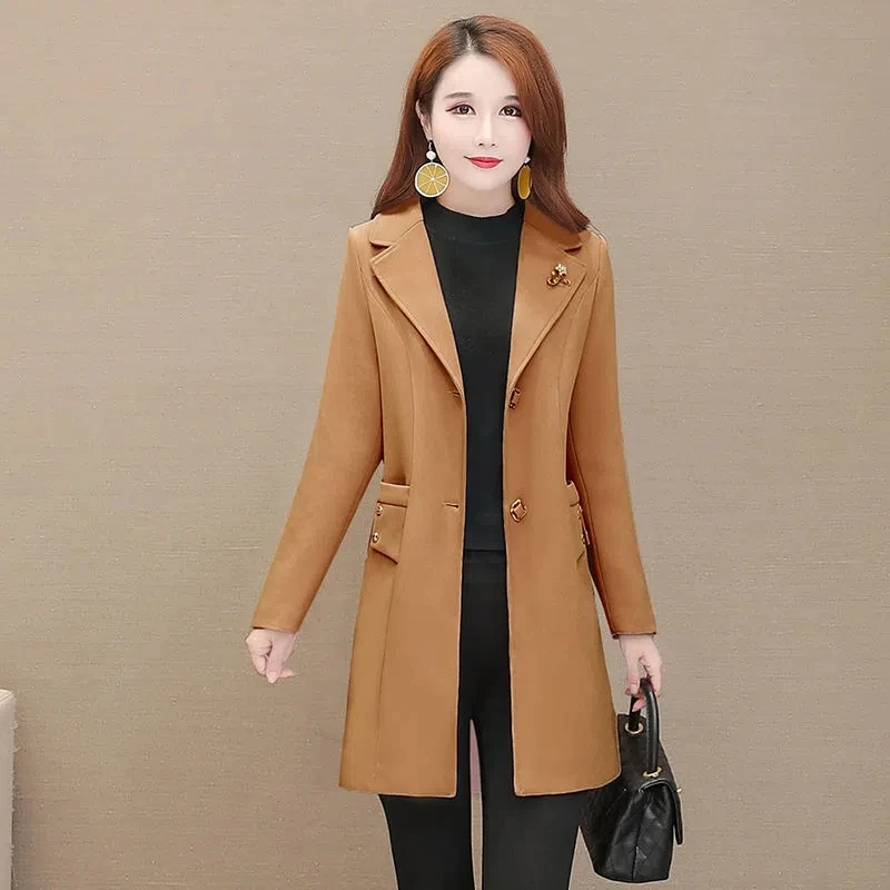 

Suit Women's Coat Spring Autumn 2022 New Fashion Korean Medium Long Sleeve Blazers Woman Jacket Casual Ladies Blazer Tops E13