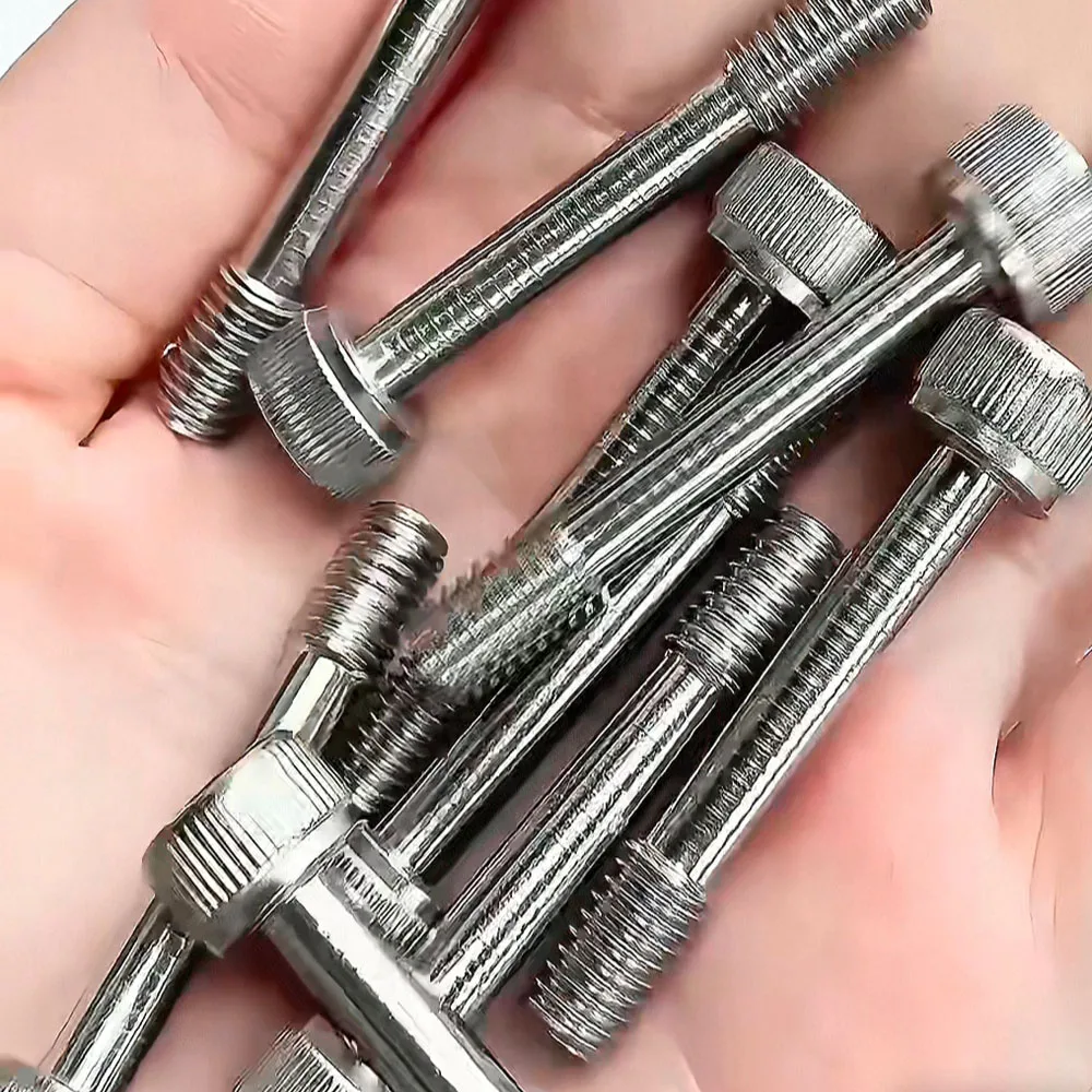 DIN912 SUS304 A2 Stainless Steel 1/4'' 5/16'' UNC UNF  Hex Socket Cap Head Captive Screws Loose Bolts Anti-Loosening