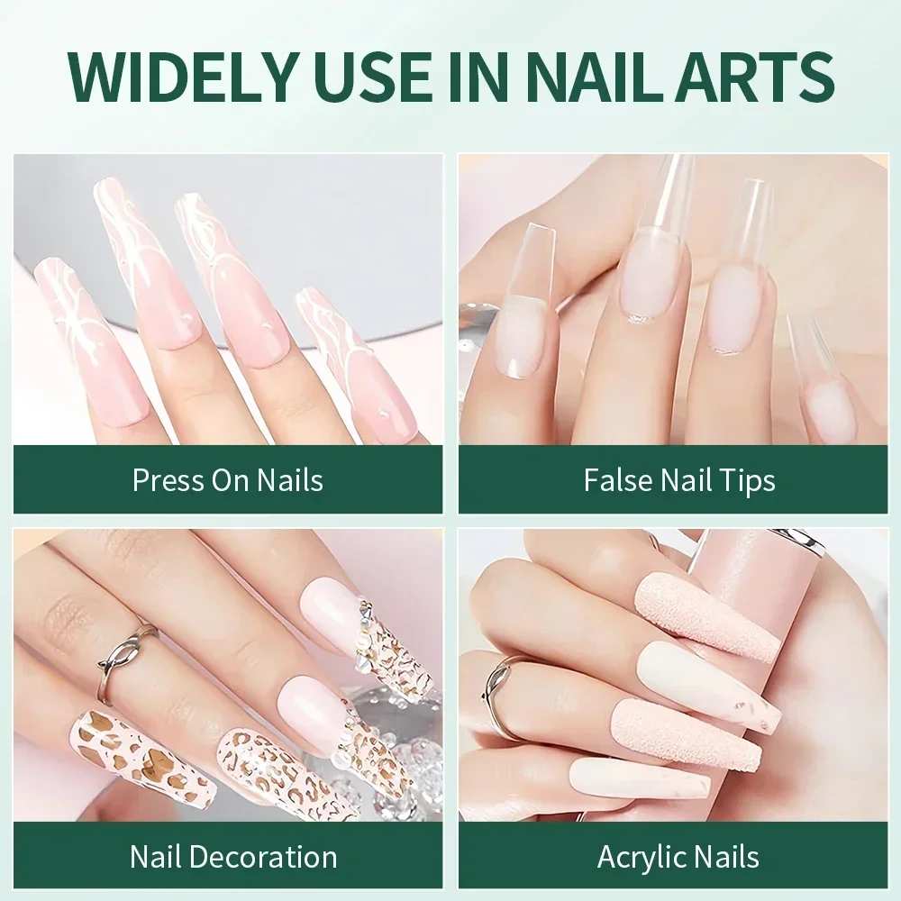 NAILPOP Starkes Nagelkleber-Gel, professioneller, schnell trocknender Kleber mit Entferner für künstliche Acrylnägel und zum Aufdrücken der Nägel, Kit-Klebegel