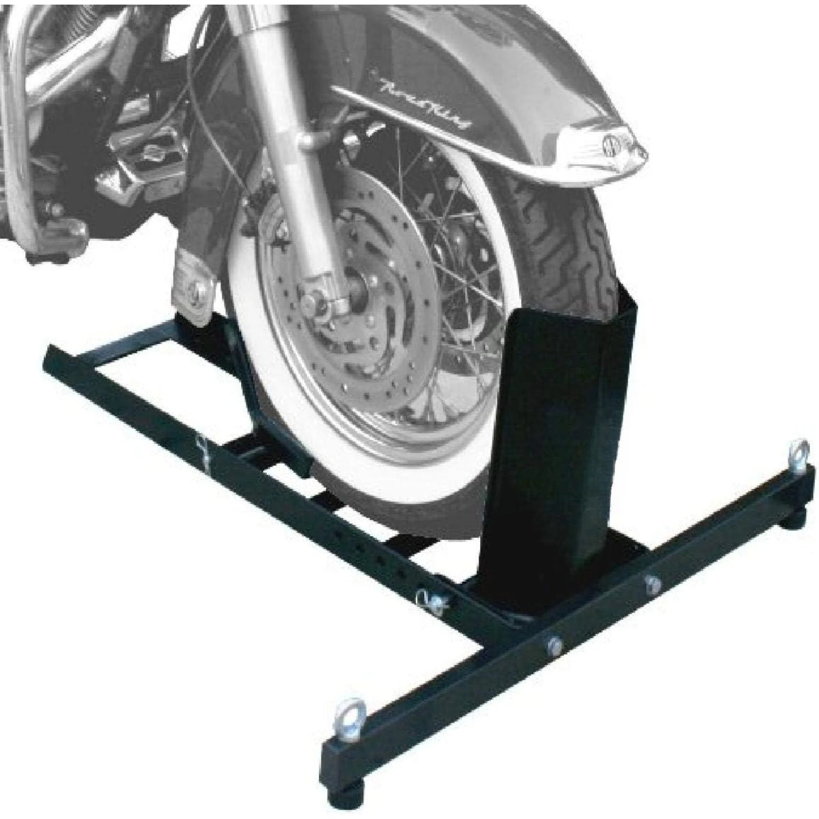 US  70271 Adjustable Motorcycle Wheel Chock Stand Heavy Duty 1800lb Weight Capacity