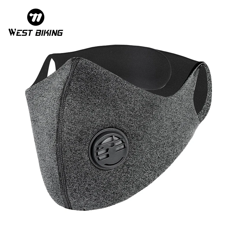 WEST BIKING Cycling Masks PM2.5 Anti Pollution Sport Face Mask Cycling Bike Bicycle Activated Carbon Protective Mask With Filter