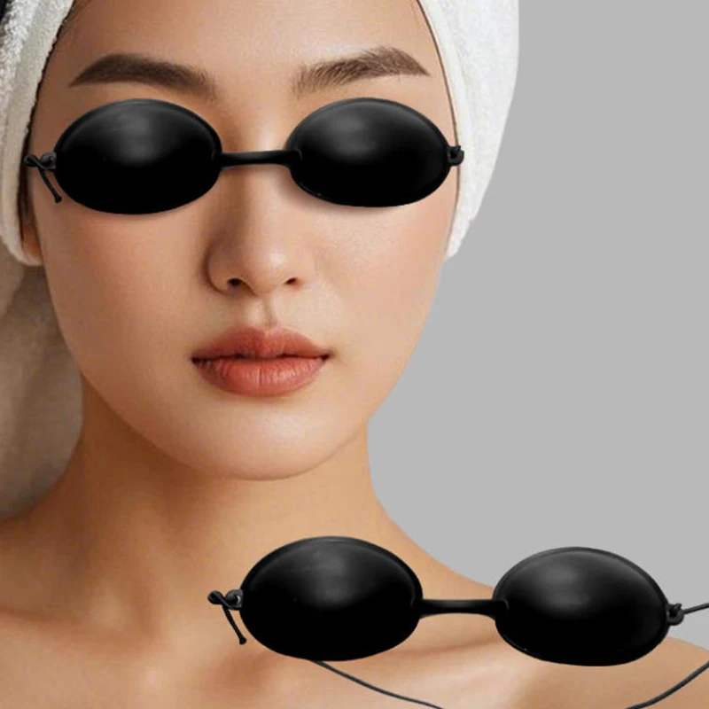 نظارات حماية العين من السيليكون الناعم للأشعة فوق البنفسجية، نظارات مرنة لعلاج مصباح الأشعة فوق البنفسجية LED بالليزر IPL، دباغة سرير الشمس #5