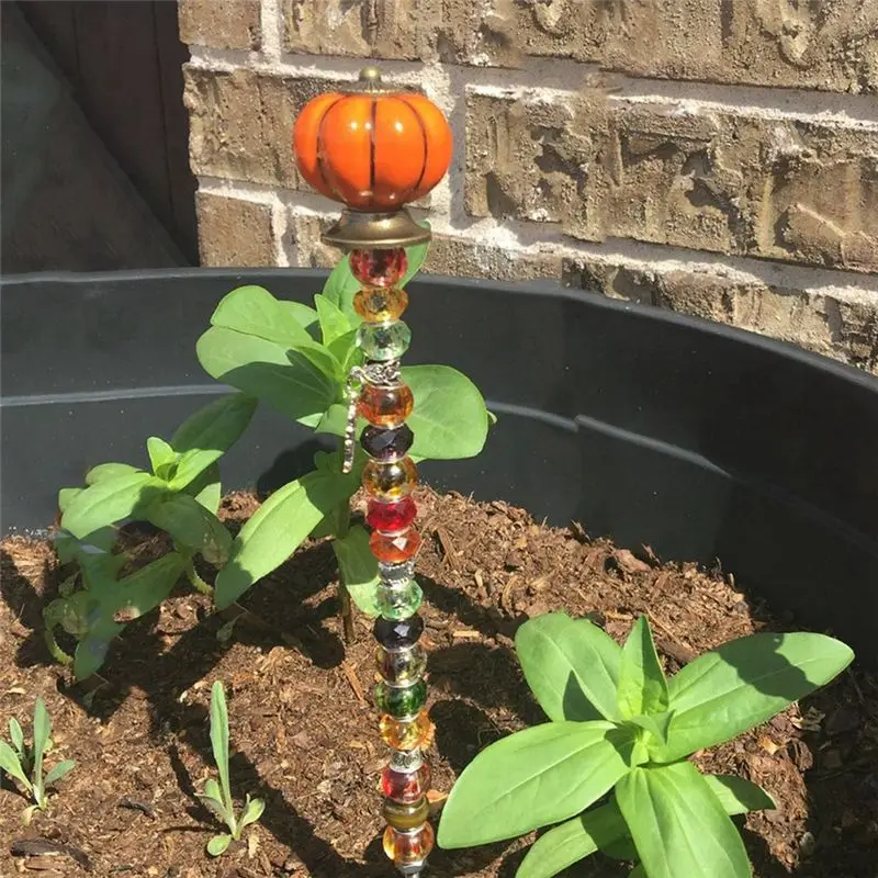 ABVC Beaded Garden Stakes Handmade Garden Fairy Wand Garden Stake Potted Plant Stake Fairy Wand Stakes For Garden Decor
