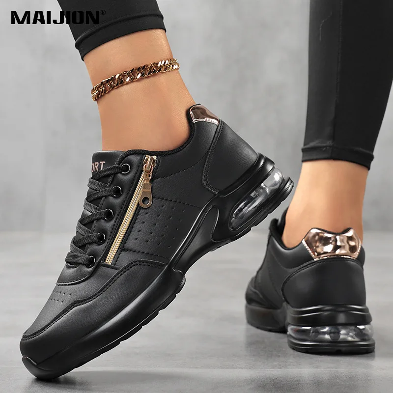 Women Fashion Running Sneakers Waterproof Non-slip Casual Trainers Air-cushion Comfort Outdoor Sports Shoes for Jogging Exercise
