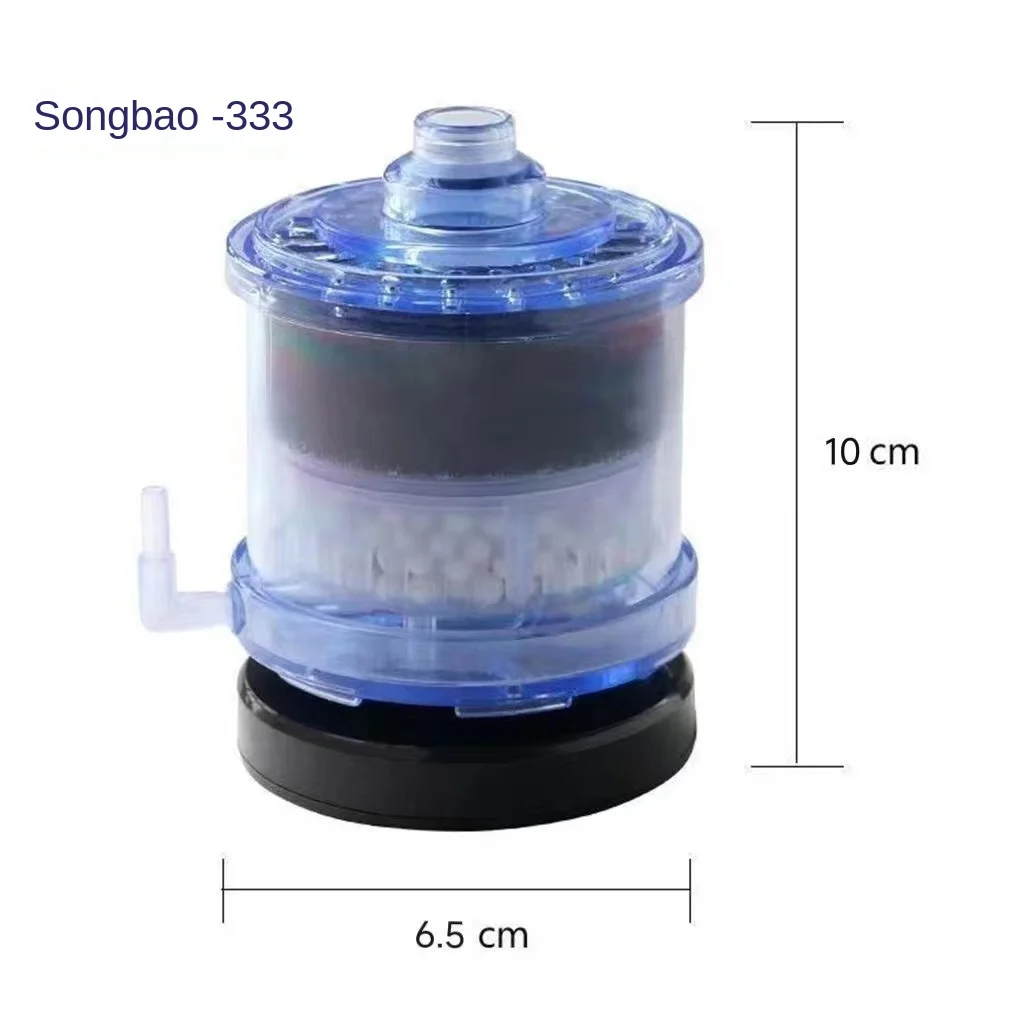 Three-in-one small fish tank with oxygen-increasing mini-urinal ultra-quiet built-in water demon filter