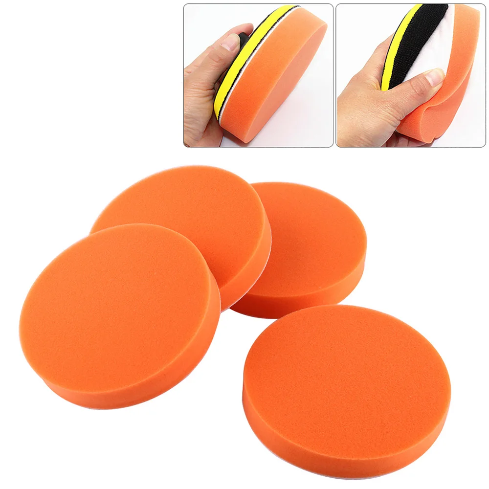 10PCS 6 150mm Gross Polishing Buffing Pads Flat Foam Sponge Car Polisher Clean Waxing Auto Paint Maintenance Care Kit Tool