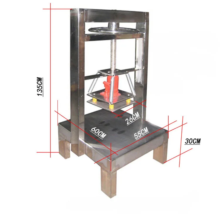 آلة تشكيل الجبن الصغيرة ذات الرافعة المصنوعة من الفولاذ المقاوم للصدأ #4
