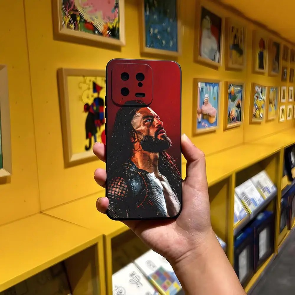R-RoManS-ES R-Reigns-S Funda de silicona para teléfono con diseño de luchador, para Redmi Note 15 A7 Xiaomi 17 Ultra 15 14 Pro Plus 4G 5G