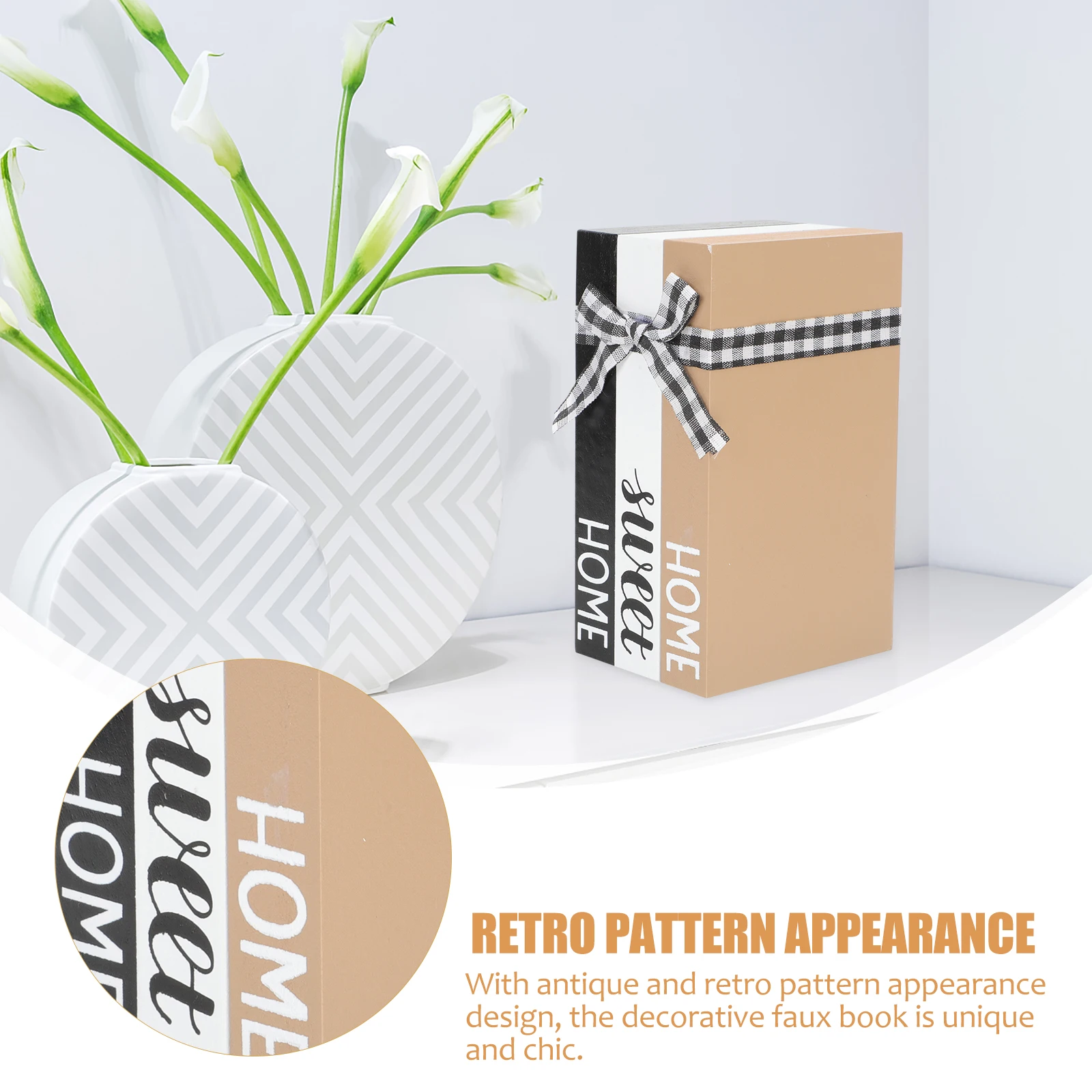 

Faux Book Decor Material Vintage Style Photography Prop Retro nament Display Shelf Desktop Decor Artificial Bookshelf