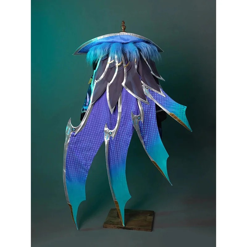 Rolecos game LOL battle bat Xayah cosplay costume lol Xayah uniform Halloween women jumpsuit with cloak new skin