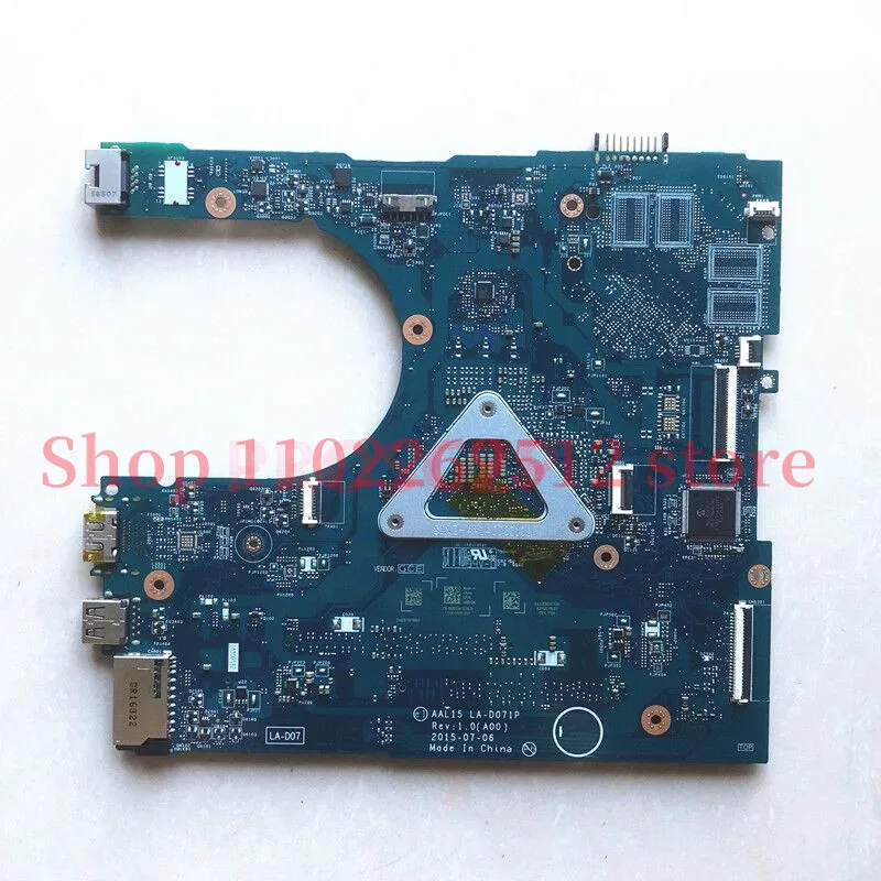 CN-088XCN 088XCN 88XCN With SR2EU I3-6100U CPU Mainboard For DELL 5559 Laptop Motherboard LA-D071P 100% Full Tested Working Well