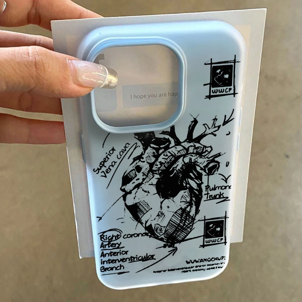 Für Samsung Galaxy S21 S26 S25 S24 S23 S22 Ultra Plus FE Hülle Herz-Graffiti INS Cover Für A37 A36 A54 A55 A56 Staubdichte Hülle – Detail 3