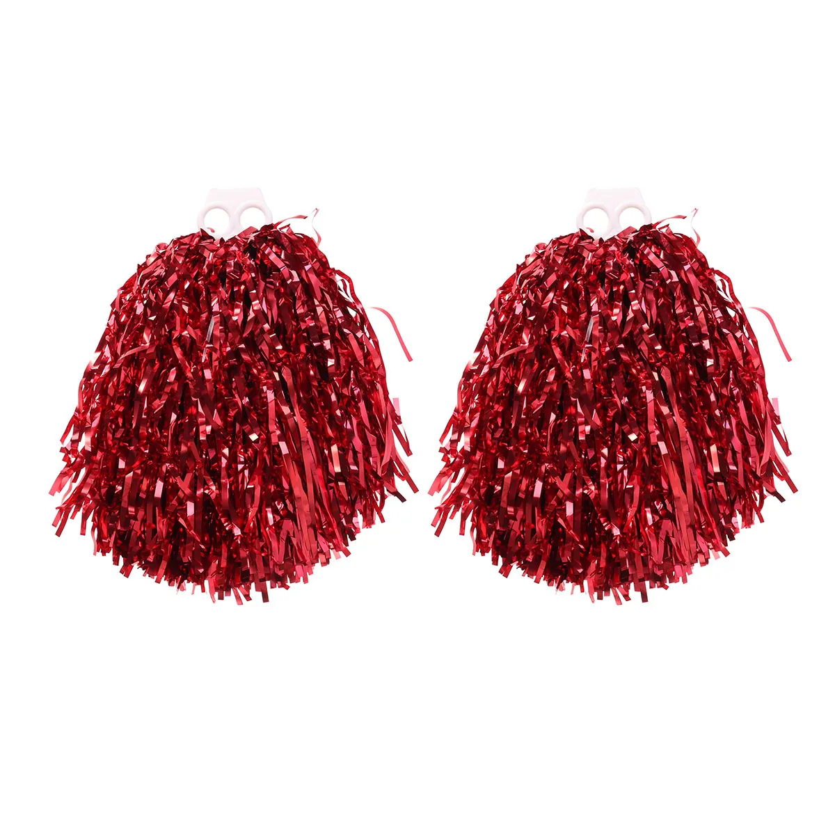 

Cheerleader Pom Poms Plastic Ring Pompoms Lightweight Shatterproof For Kids College High School Sports Events