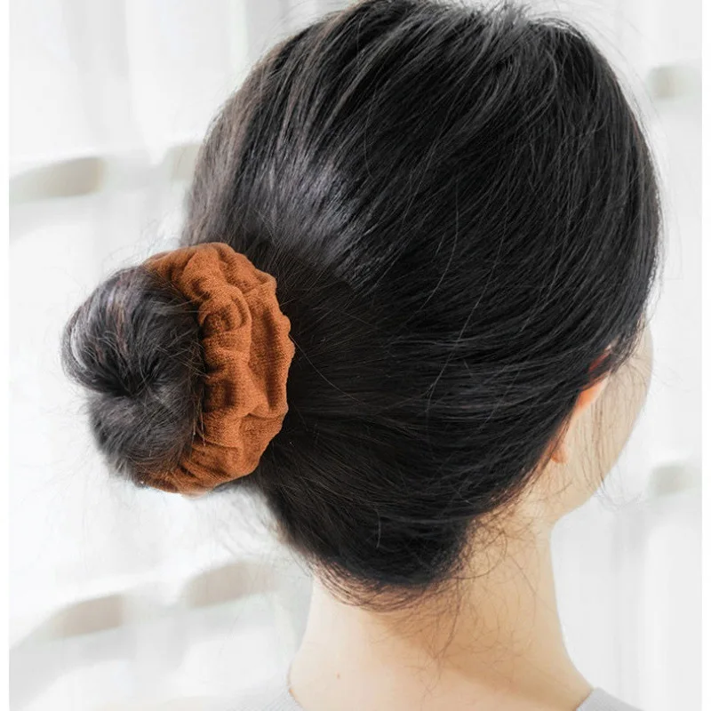 10pcs/bag Dark Color Hair Ropes Women Girls Thick Soft No Hurt Hairbands Ponytail Holder Elastic Rubber Bands Hair Accessories