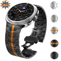 Correa de Metal de acero inoxidable para Samsung Galaxy Watch 8/8 Classic 40mm 44mm 46mm pulsera para Galaxy Watch 8 Correa clásica