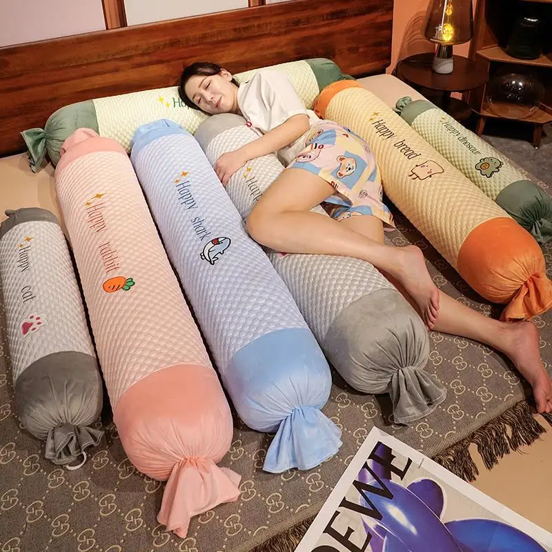 

Long Pillow Side Sleepers Cylindrical Body Supports Maternity Bedside Cushions Leg Clamp Pillows Home Fabric Decorative Pillows