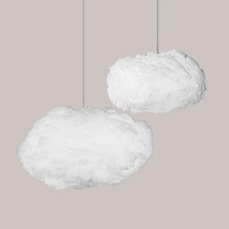 New-18PCS Clouds Decorations For Ceiling, Cotton Simulation Hanging Cloud Decoration, 3D Artificial Clouds Props