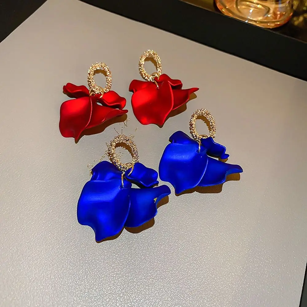 Ear Drop Petal Acrylic Girl Exaggerated Earrings Women Drop Earrings Korean Style Dangle Earrings Stud Earrings