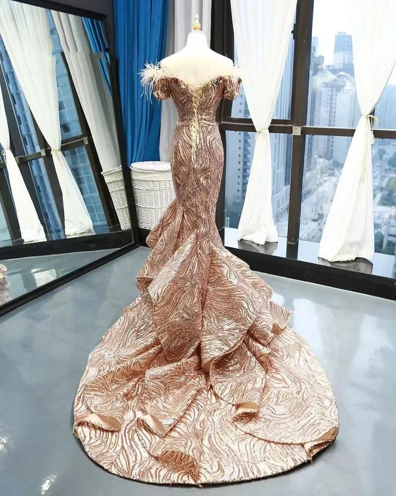 Robe de Soirée Formelle en Forme de Sirène, Personnalisée, Élégante, pour Femme, à Istanbul