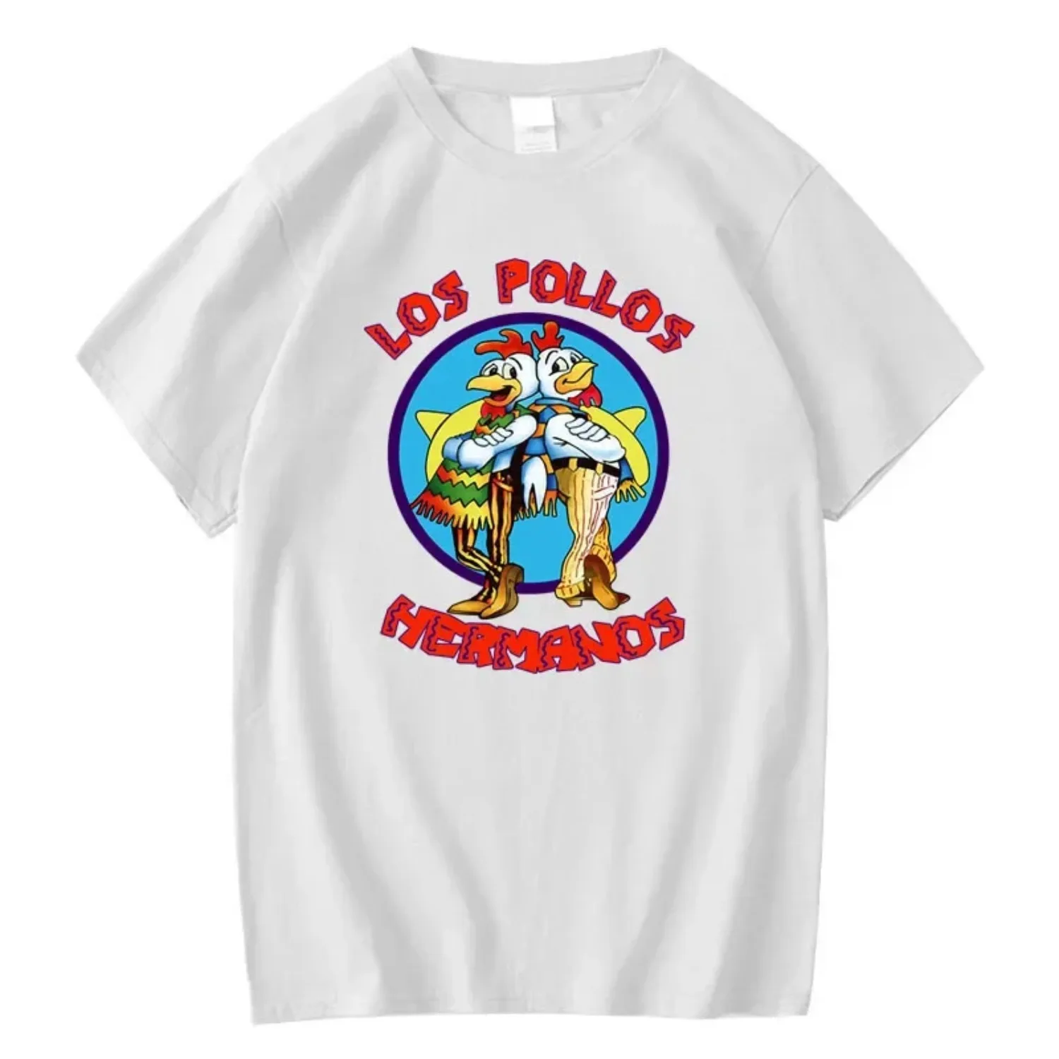 الصيف الرجال قصيرة الأكمام عالية الجودة كسر سيئة لوس POLLOS الدجاج براذرز مطبوعة عادية للرجال تي شيرت الذكور #2