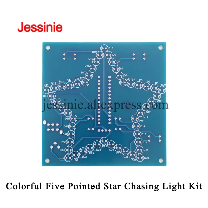 DIY Electronic Kit Five-Pointed Star Colorful Glare LED RGB Module Water Light 51 Single Chip Microcomputer For Arduino