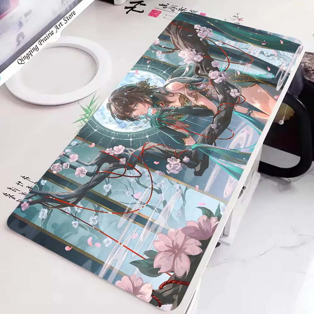 Ruan Mei Anime Honkai Star Rail Mousepad Non-slip Suitable For Office Computers Laptops E-sports Game Desk Mats XXL Keyboard