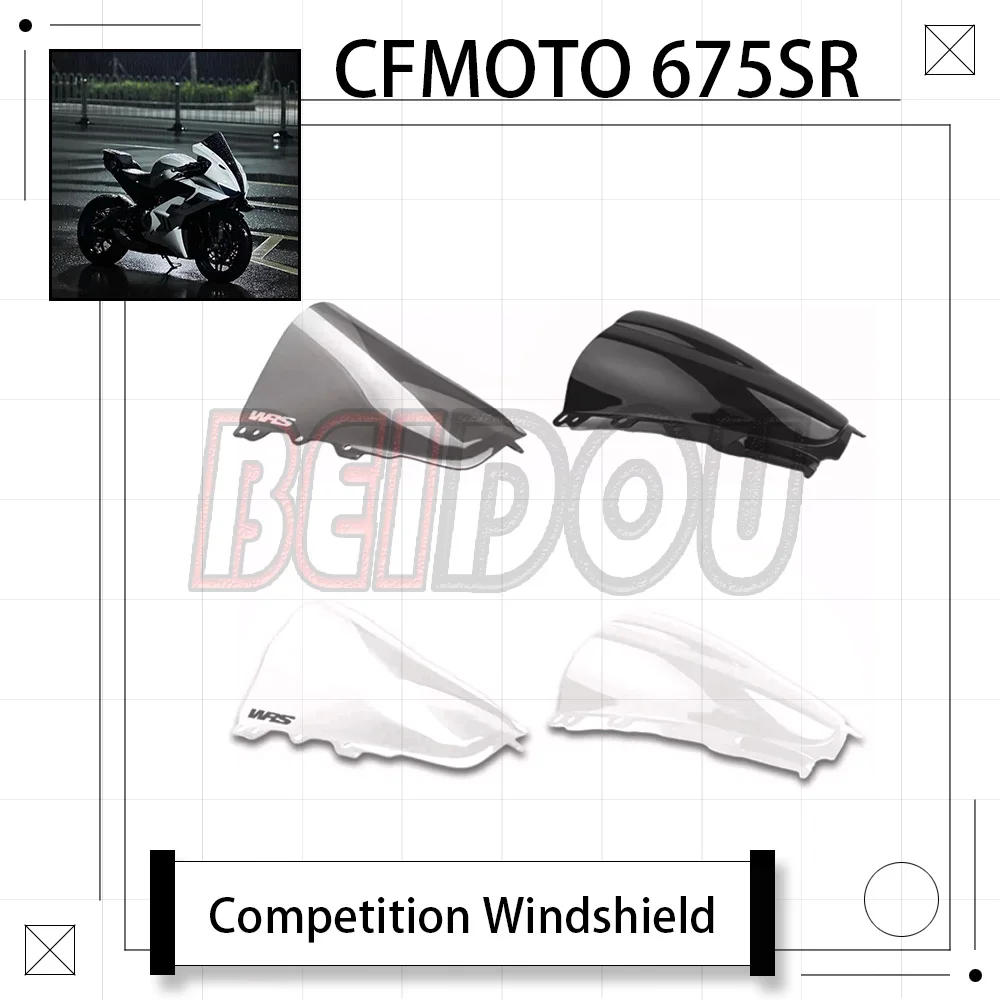 

For CFMOTO 675SR SR675 675SS 675SR-R Motorcycle Modified Hood Competition Windshield Heightened Front Windshield Lens
