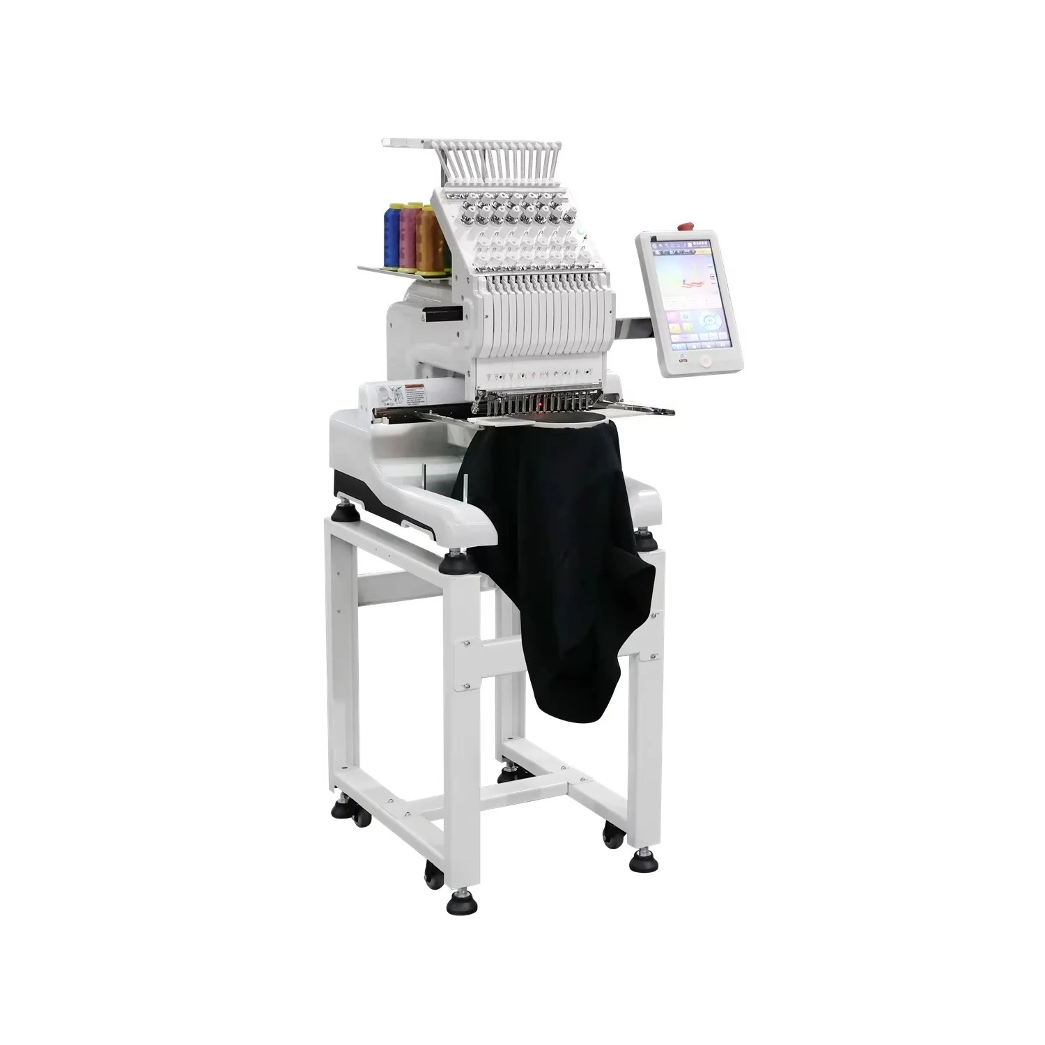 Single Head 12/15 Needles Industrial Computerized t Shirt Embroidery Machine