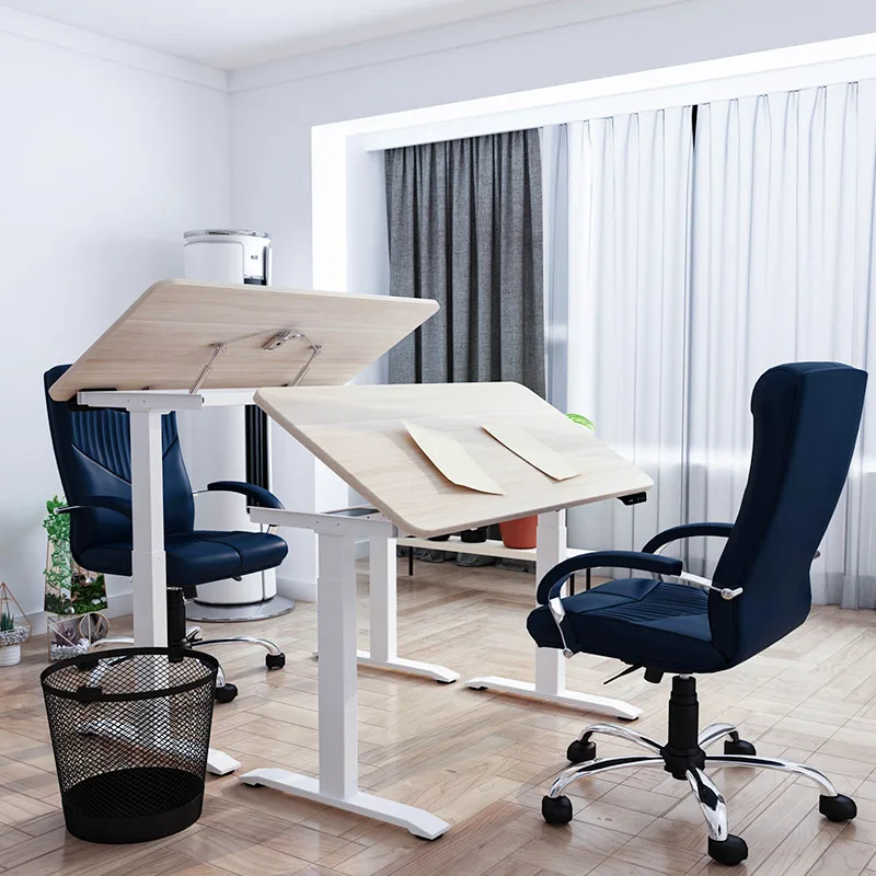 Electric Standing Writing Drawing Crafting Working Angle Adjustable Desk Height Adjustable Drafting Table
