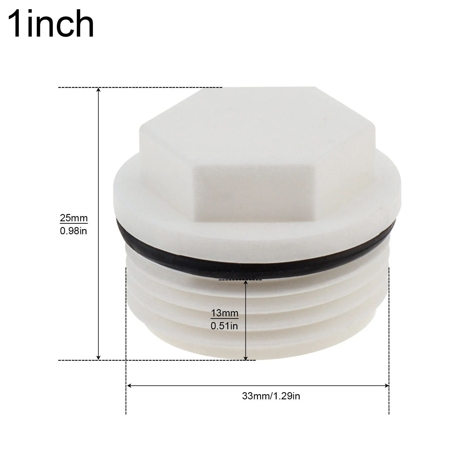 5pcs Hex Male Threaded PPR Pipe Plug End Cap, Garden Hose Water Tubing Stopper Prevent Leakage Choke Fitting