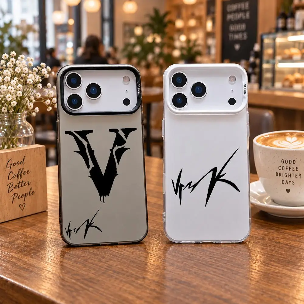 Fashion Brands V-VRUNK Phone Case For IPhone 18 17 16 15 14 13 Pro Max Independent Metal Button Electroplating Mobile