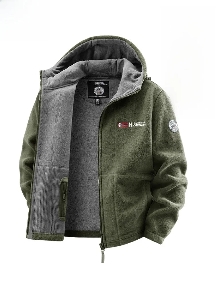 

Paul мужской осенне-зимний джат с капюшоном на подкладке, открытый кардиган Spor, повседневная верхняя одежда из полиэфирного волокна, современный Sle Ciwalk