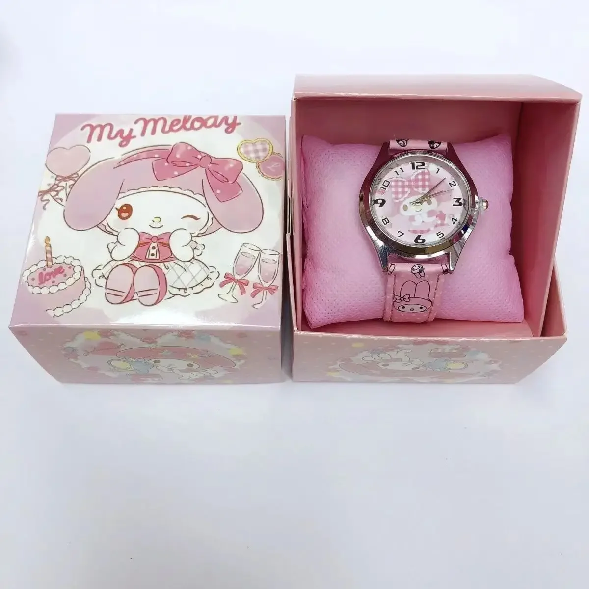 Sanrio Hello Kitty Cinnamoroll Anime Exquisite Electronic Watch Kawaii Kuromi My Melody Children\'s Watch Gifts with Gift Boxs