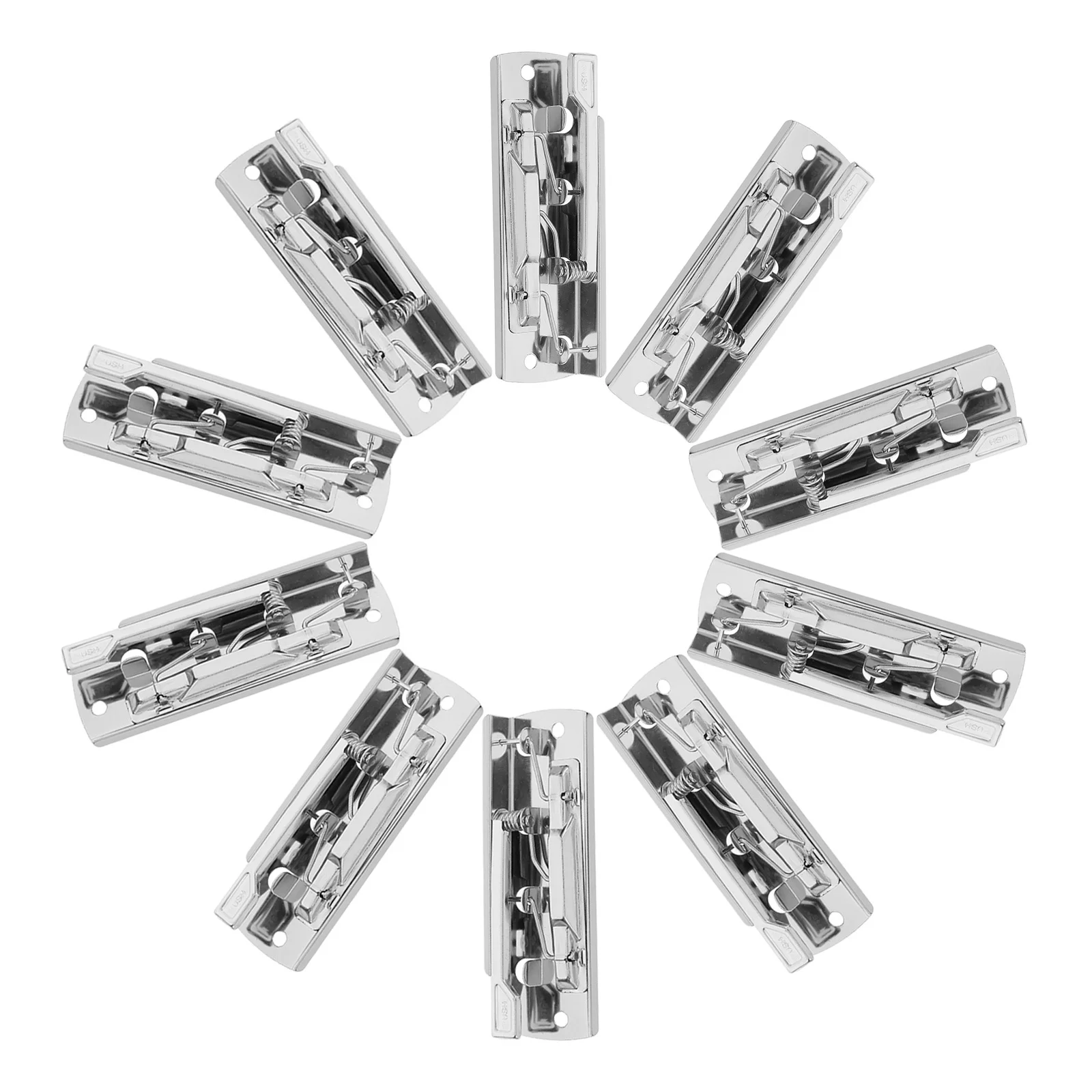 

10 шт., серебряные папки для файлов, металлические зажимы для документов, сверхмощные регулируемые зажимы с высокой ручкой, подпружиненные рычажные зажимы для офиса, школы, дома