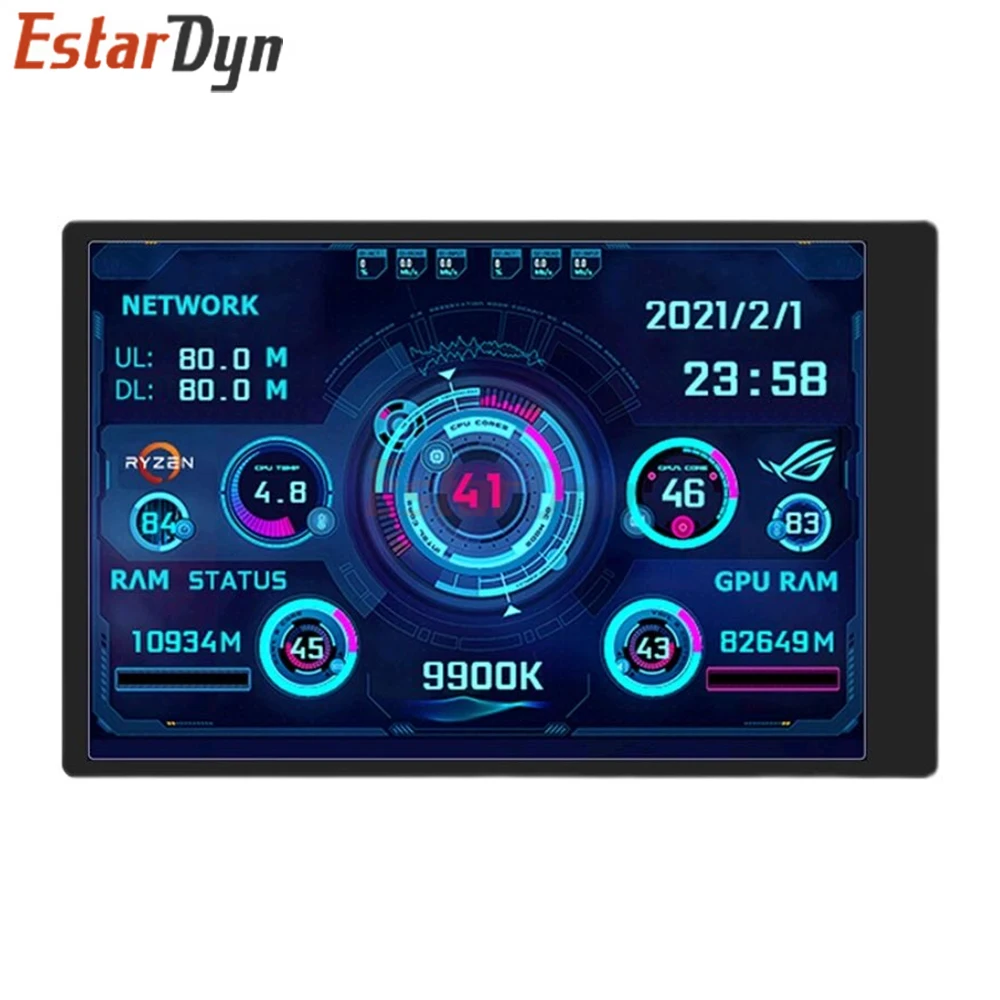 Estardyn New 3.5 Inch IPS TYPE-C Secondary Screen Computer CPU GPU RAM HDD MonitorUSB Display For Freely AIDA64