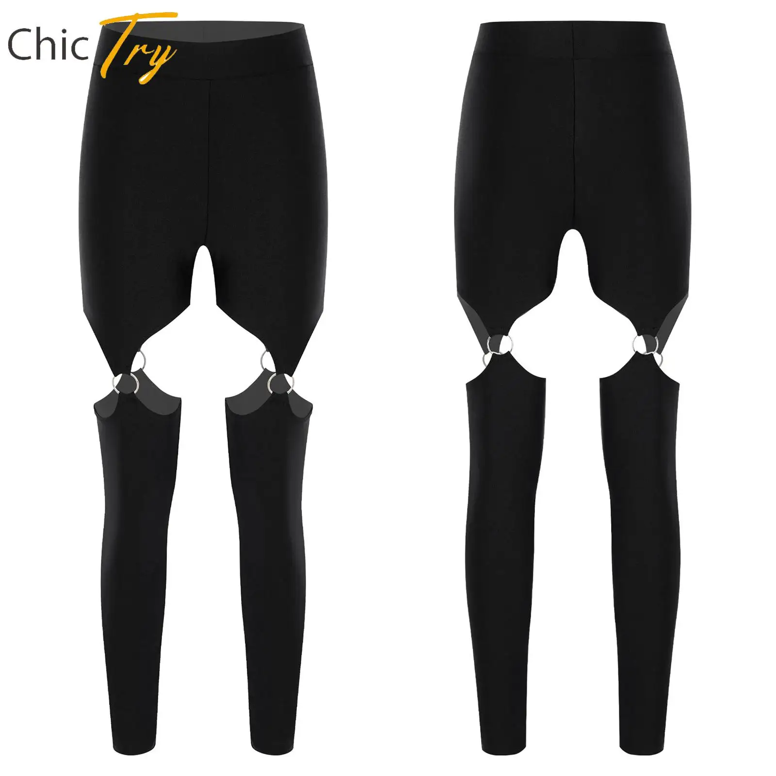 

Женские глянцевые леггинсы с О-образным вырезом для йоги, фитнеса, пилатеса, тренировок, женские эластичные обтягивающие брюки с высокой талией для музыкальных фестивалей