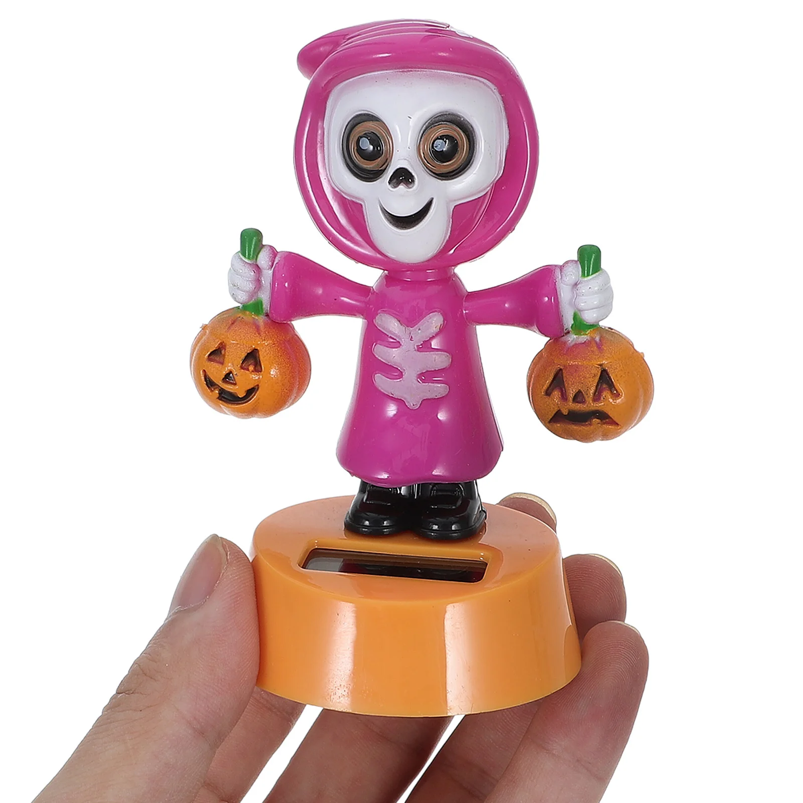 ديكور شبح الرقص الشمسي للهالوين يعمل بالطاقة الشمسية لسطح المكتب ورف الكتب وديكور المنزل وديكور الهالوين #3