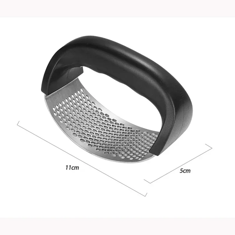 1Pcs Garlic Press Stainless Steel Garlic Crusher Curve Manual Press Chopper For Fruit Vegetable Tools Kitchen Gadget Accessories