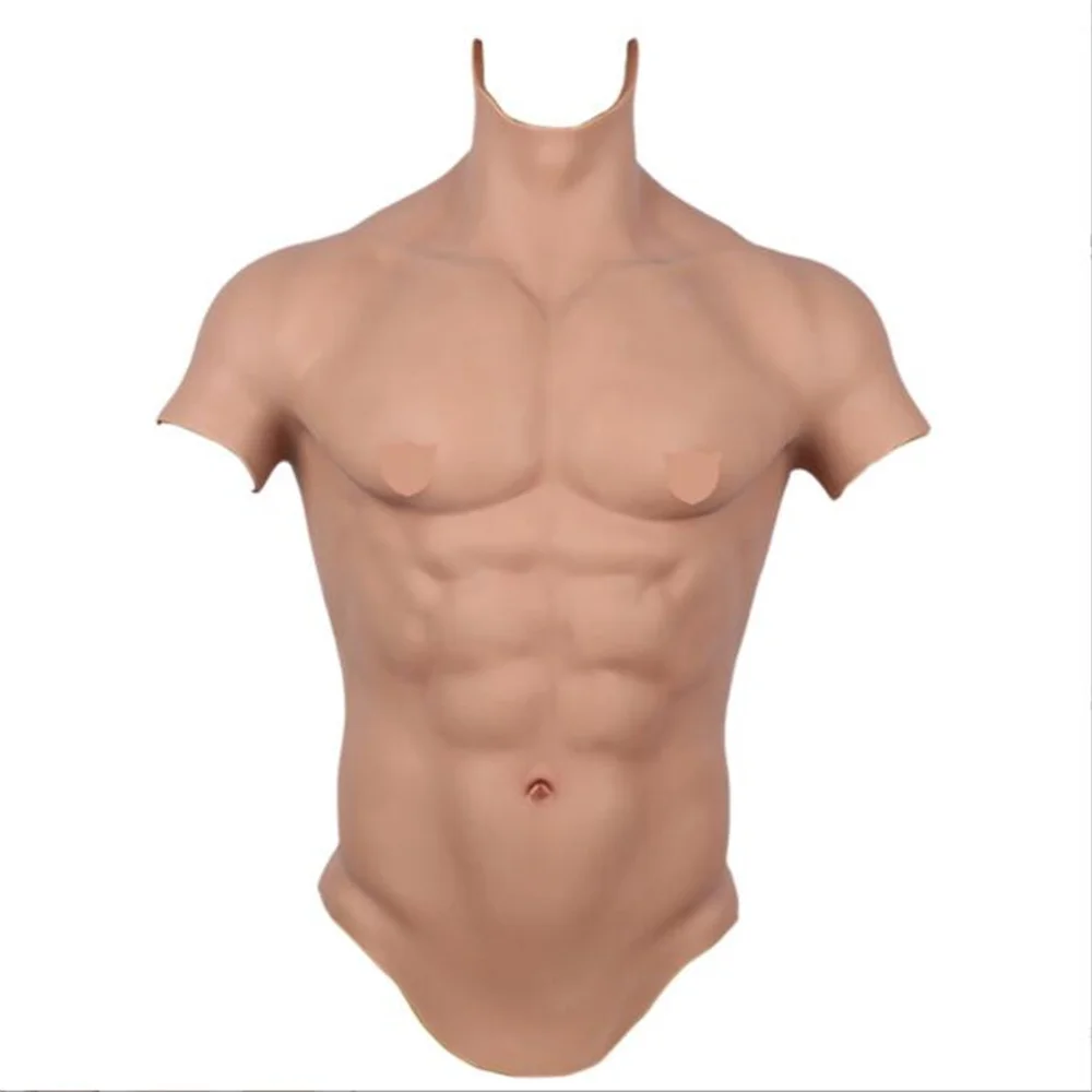 

Silicone False Chest Muscle, Male Mannequin Cloth, Muscular Stage Costume, Cross Cosmetology Cover, Lower Body, E009