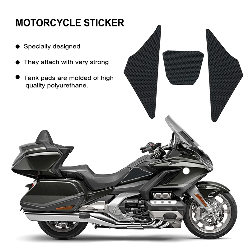 Fit For Honda Gold Wing GL 1800 F6B Goldwing GL1800 2018-2024 Motorcycle Rubber Tank Pad Sticker Side Anti-Slip Protection Decal