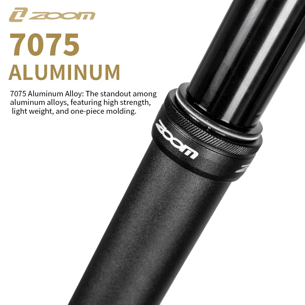 Bicycle Dropper Seatpost 31.6/30.9mm Diameter 150/200mm Travel Aluminum Alloy Internal Routing Lightweight Winter Cycling Parts