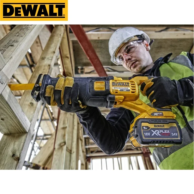 Imagem -04 - Dewalt-serra Alternada sem Fio com Motor Brushless Ferramenta de Corte de Metal e Madeira Lâminas de Serra Elétrica Velocidade Variável Dcs389 60v Dcs389b