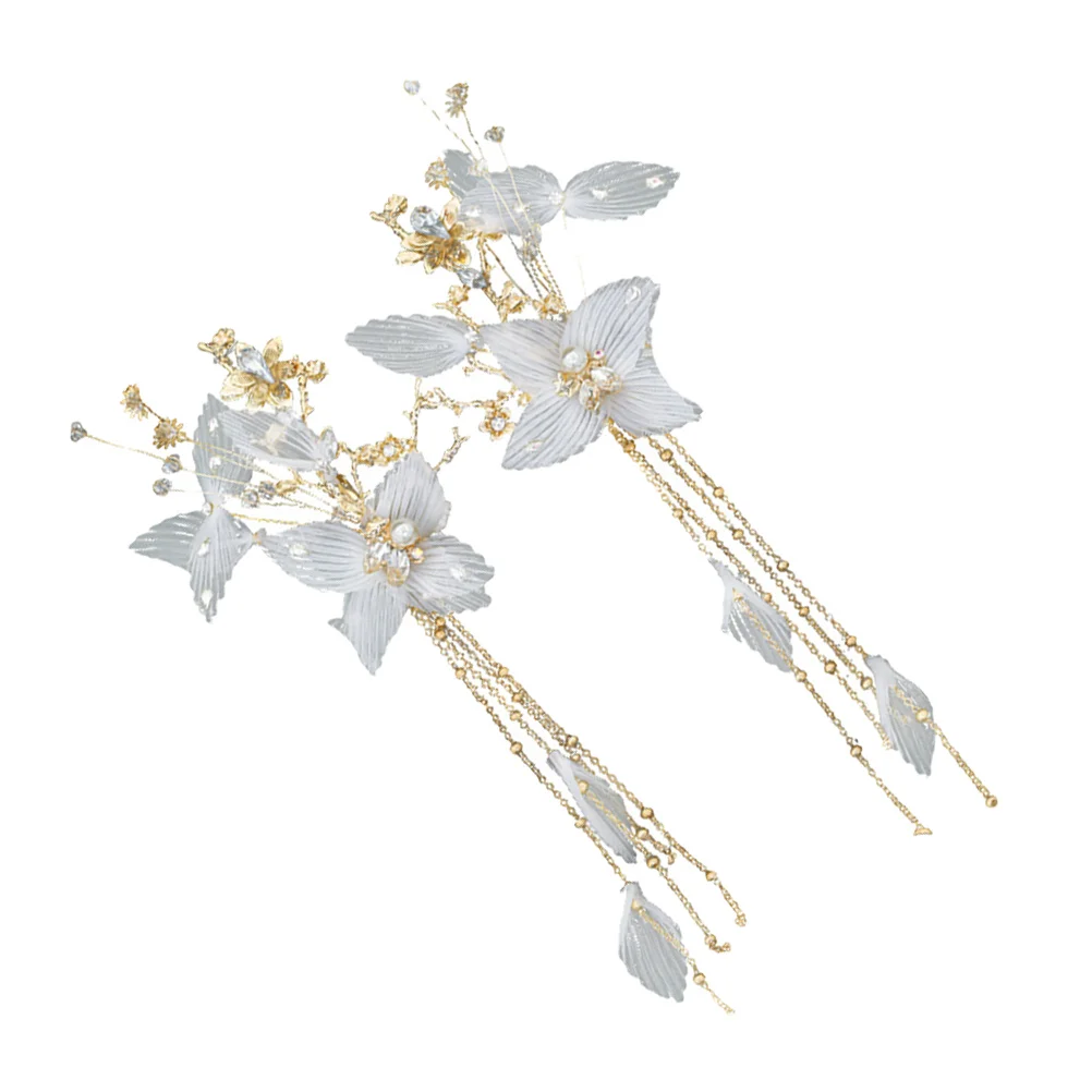 

2pcs Hair Clip Women Floral Cute Pins Decorative Hanfu Bridesmaid Hairstyle Daily Party Occasion Long Lasting Use Quality Design