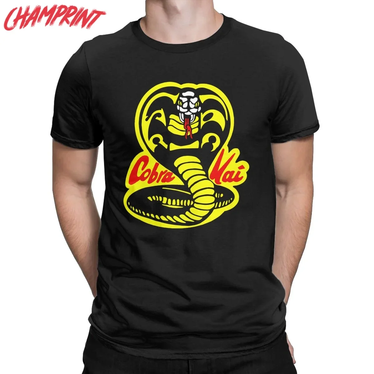 Karate Kid Cobra Kai Vintage T-Shirt Men Funny 100% Cotton Tee Shirt Round Neck Short Sleeve T Shirt Gift Clothes