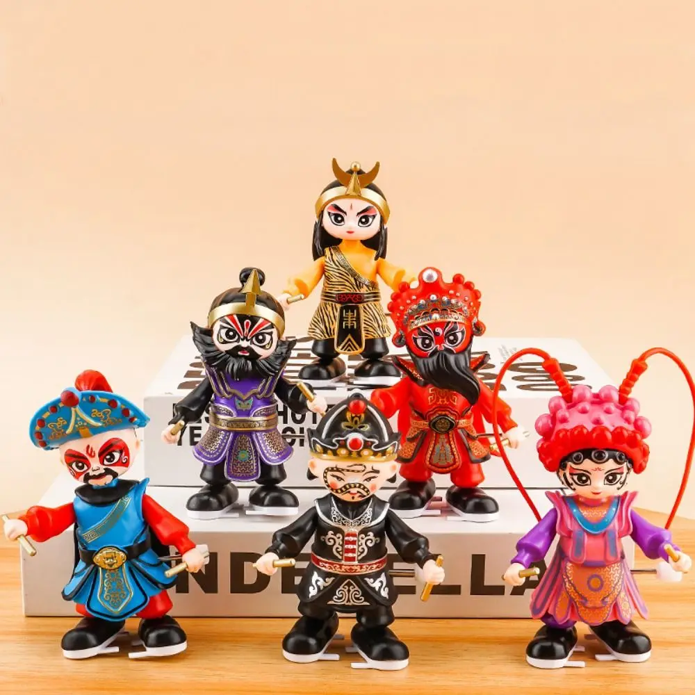 

Water Margin Opera Clockwork Doll Facial Makeup Wave Hands Walking Dancing Toy DIY Crafts Winding Spring