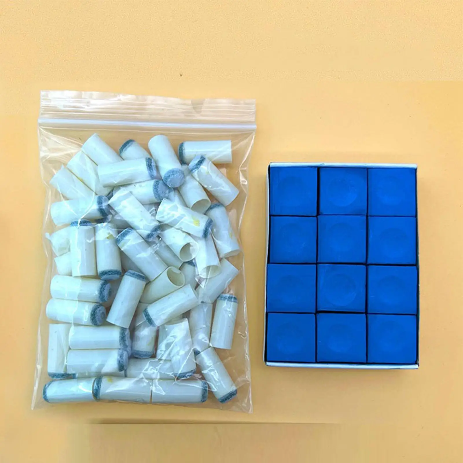 

Набор наконечников для бильярдных киев из полипропилена, 50 штук, с 12 мелками и чехлами для головок киев, для ремонта снукерных киев и бильярдных столов